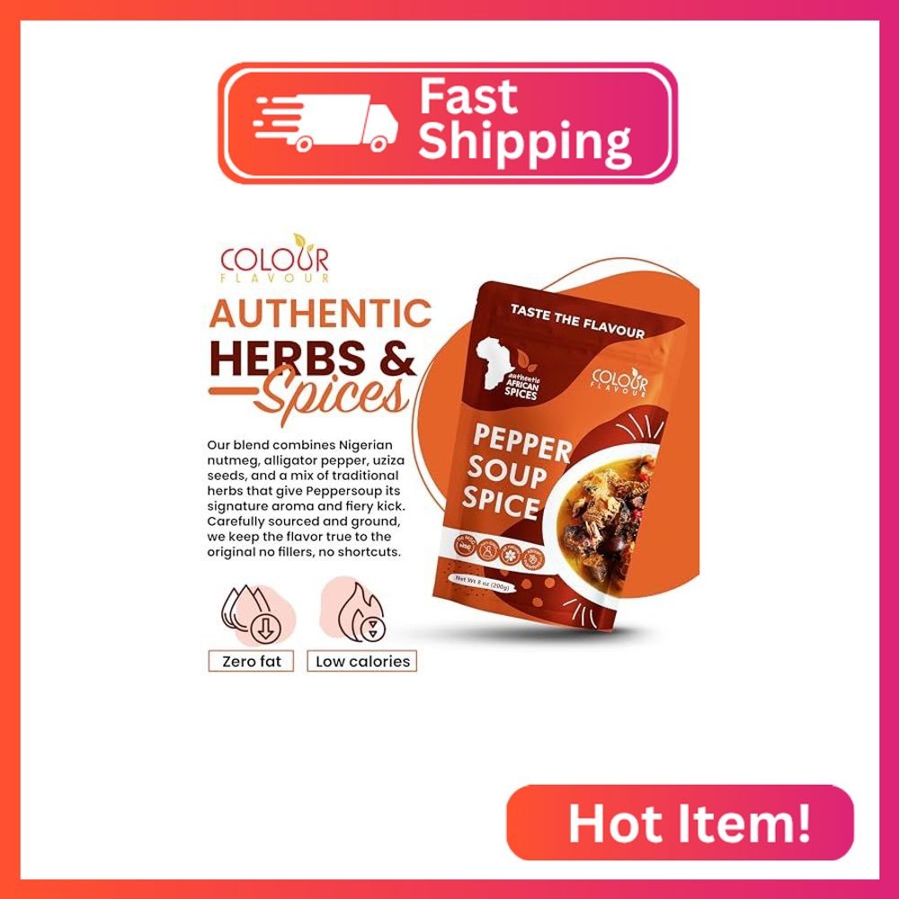 COLOUR FLAVOUR PEPPER SOUP SPICE SEASONING | Soup seasoning | Made from Organic