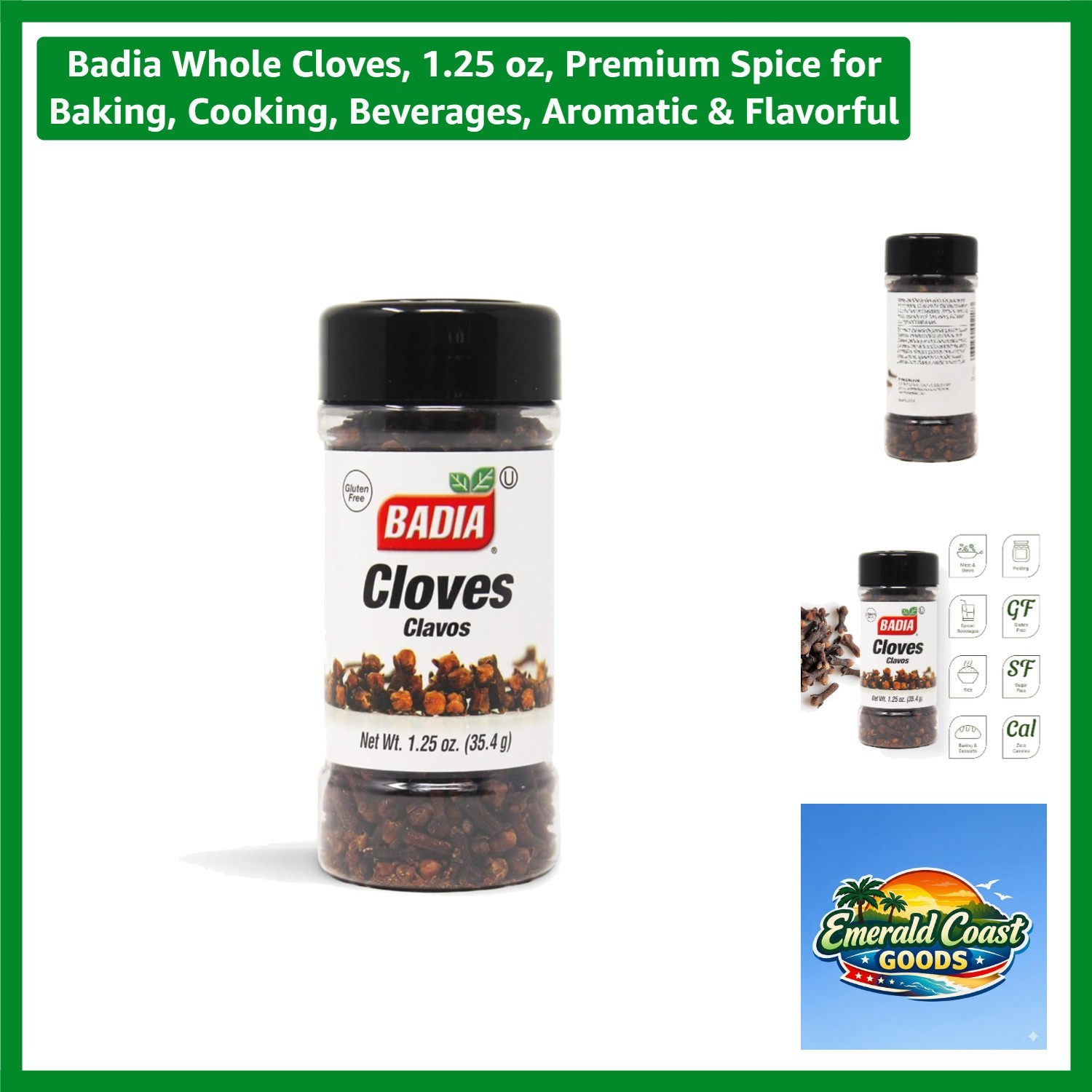 Whole Cloves 1.25 oz – Authentic Flavor for Baking, Cooking & Holiday Beverages