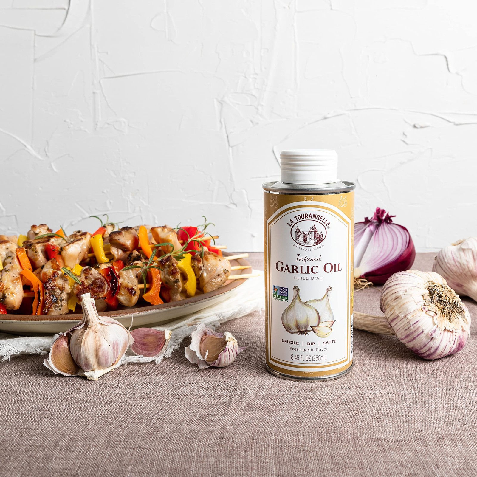 La Tourangelle, Garlic Oil, High Oleic Oil for Cooking Pastas, Salad Dressing…