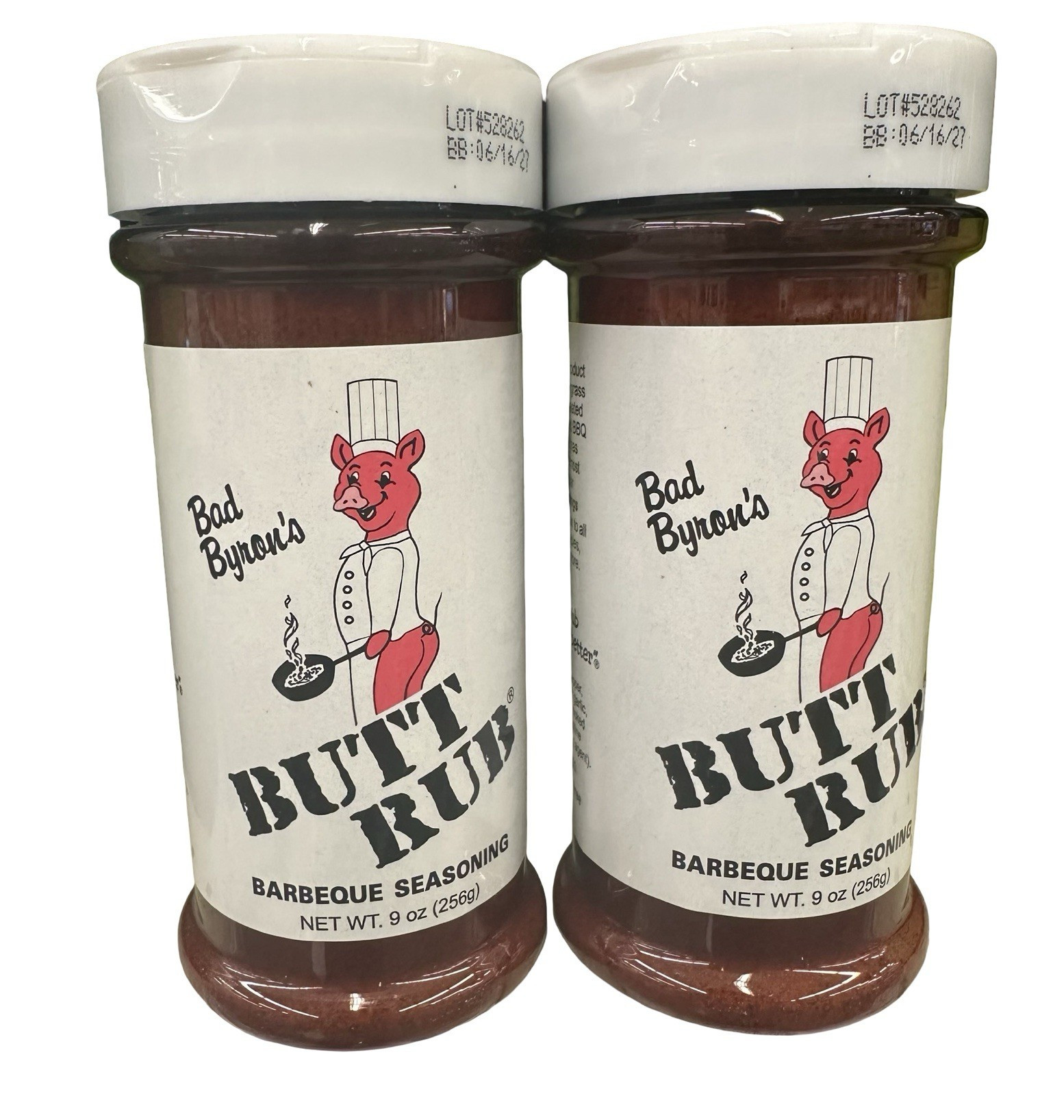 Bad Byron’s Butt Rub BBQ Seasoning No MSG Spice Mix Powder 9oz 2 Pack