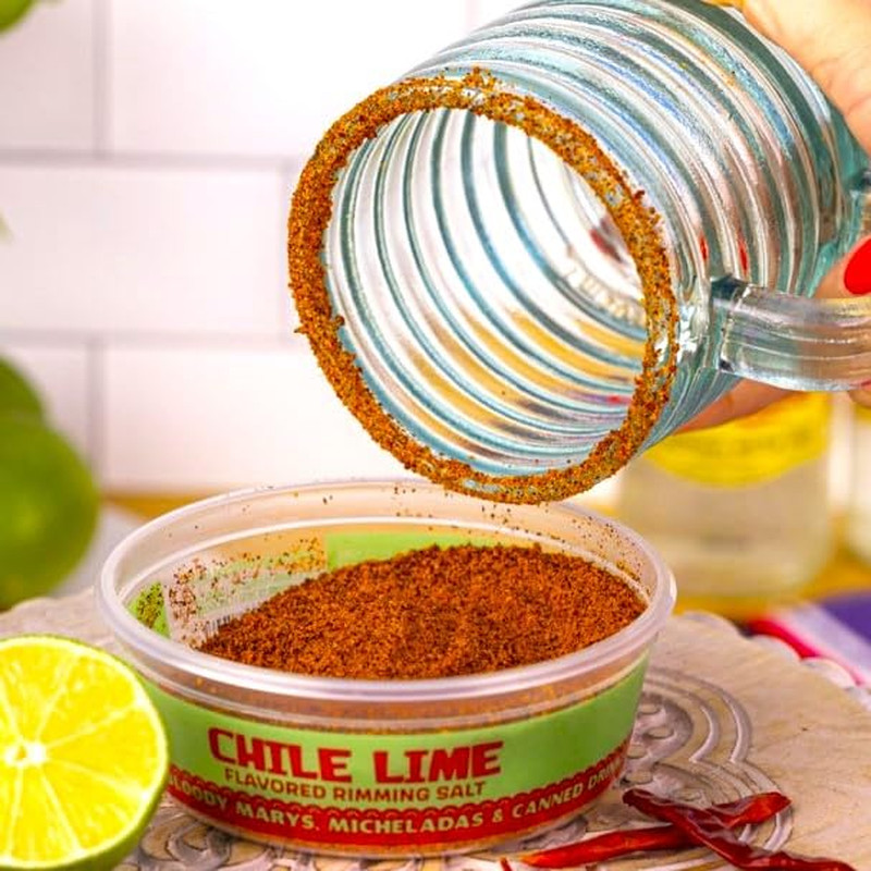 Chile Lime Cocktail Rimming Salt Drink Garnish for Bloody Marys, Micheladas, Mar