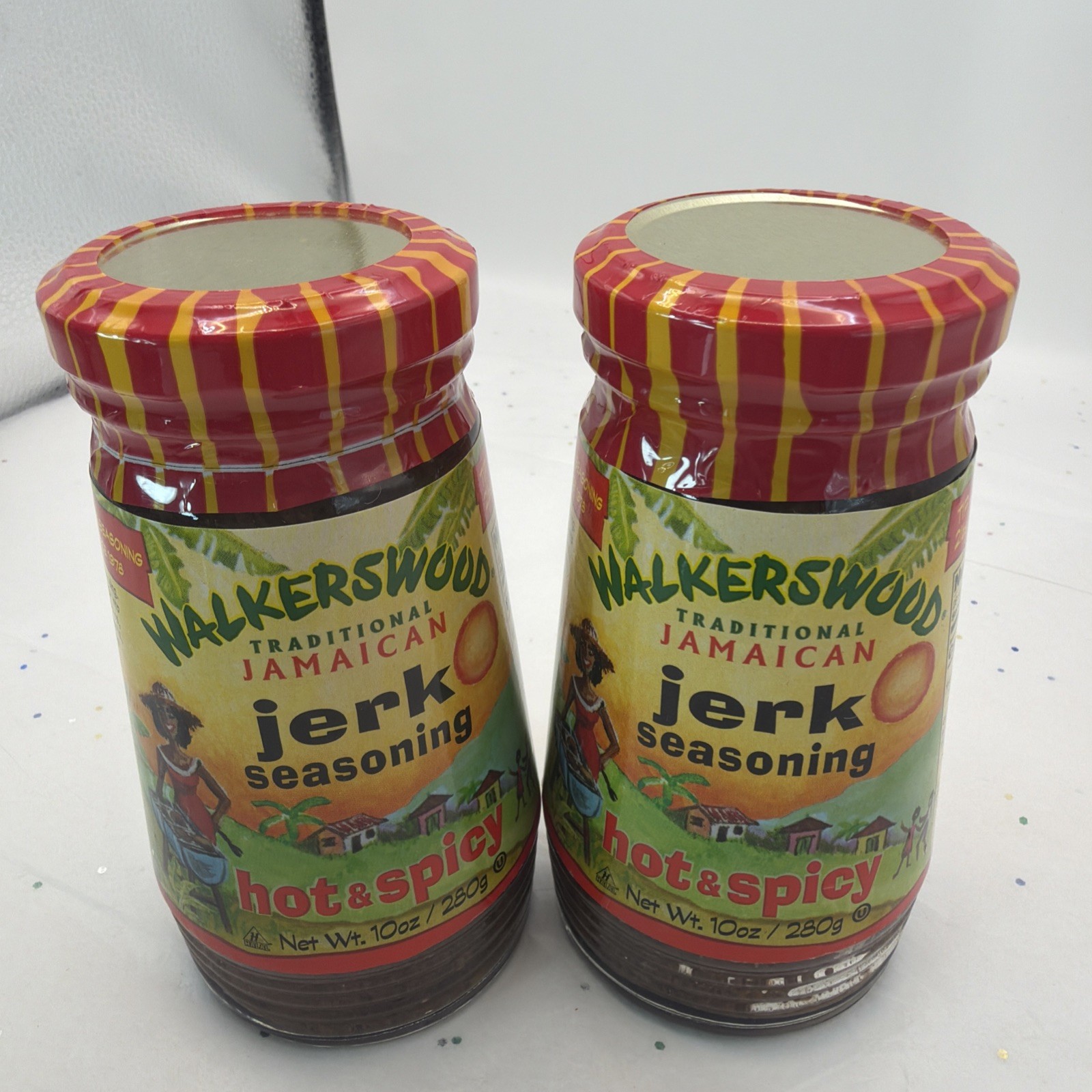 (2 Pack) Walkerswood Traditional Jamaican Jerk Seasoning Hot & Spicy 10oz 280g