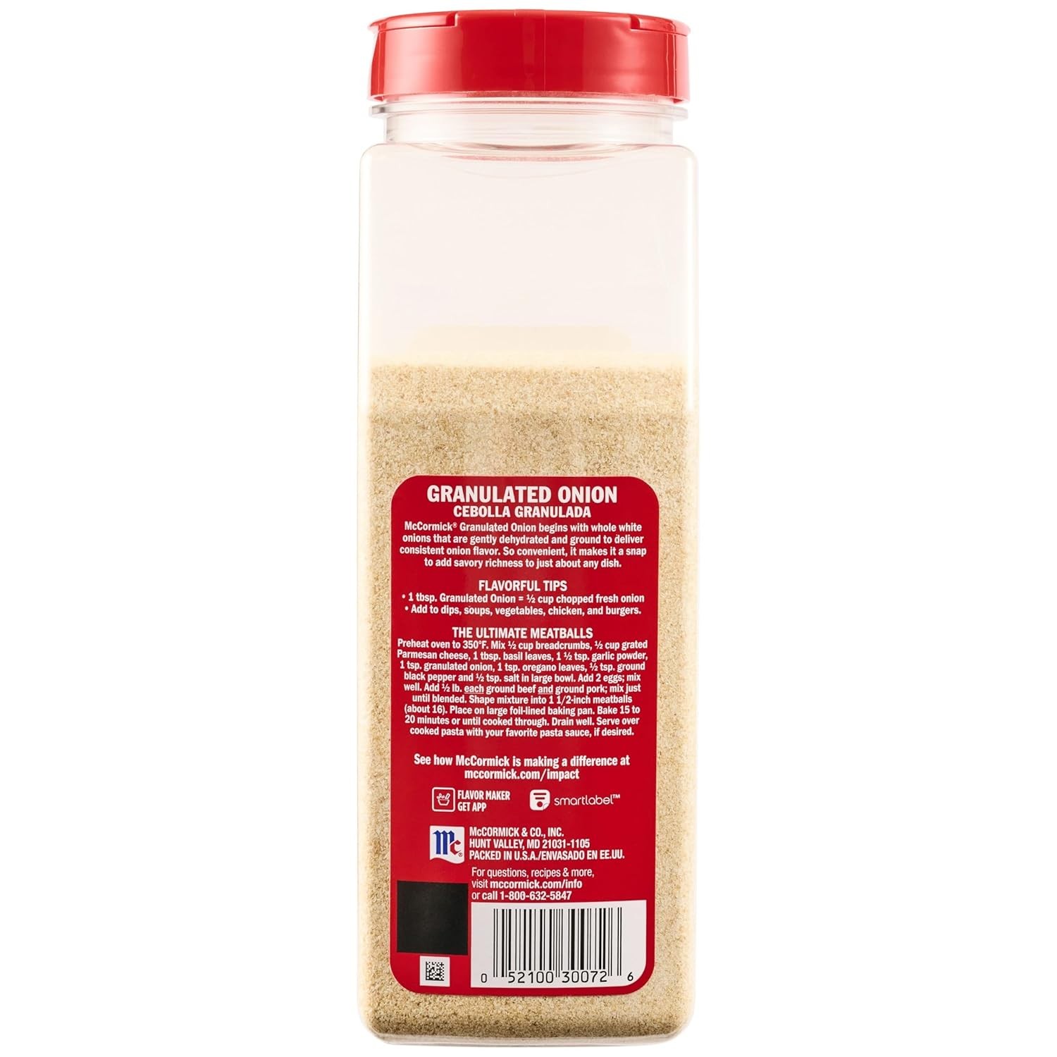 McCormick Granulated Onion, 18 oz