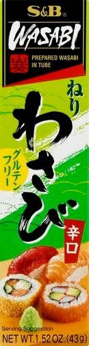 S&B Foods Inc Foods Japanese Horseradish Wasabi Tube, 43G , PACK OF 2 -FREE SHIP