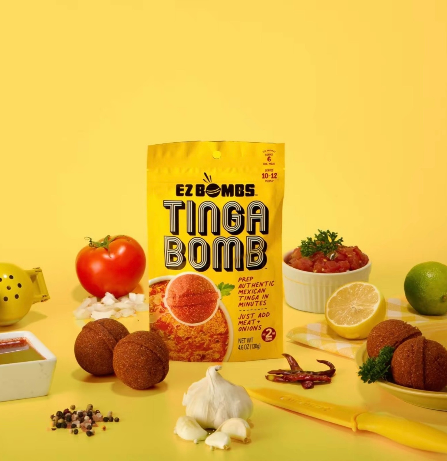 Tinga Bomb Seasoning, 2-Pack – Smoky Chipotle Sauce for Tacos Mexican Cuisine
