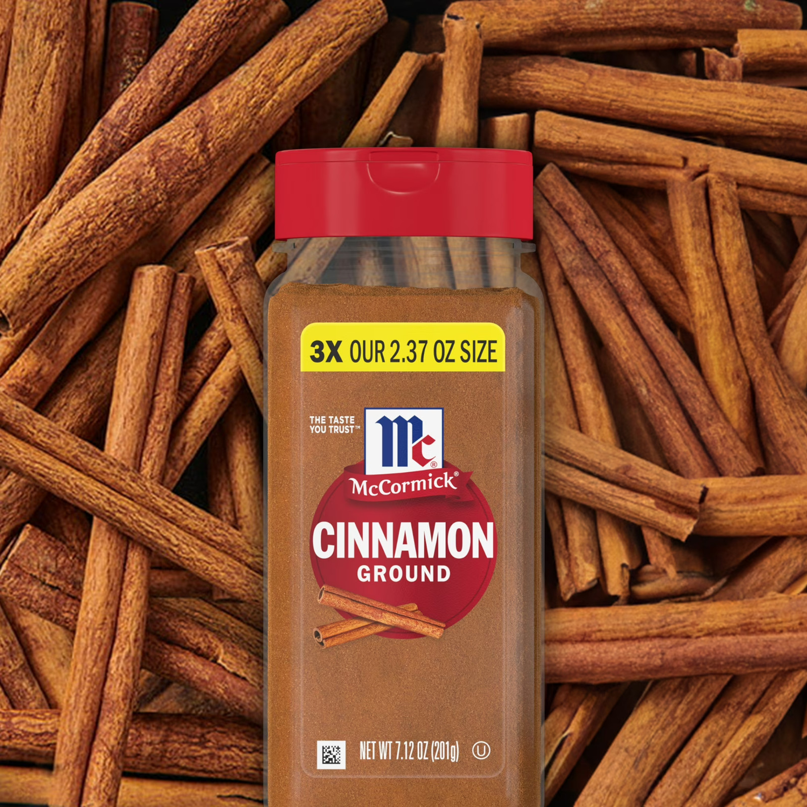 McCormick Kosher Ground Cinnamon, 7.12 oz Bottle