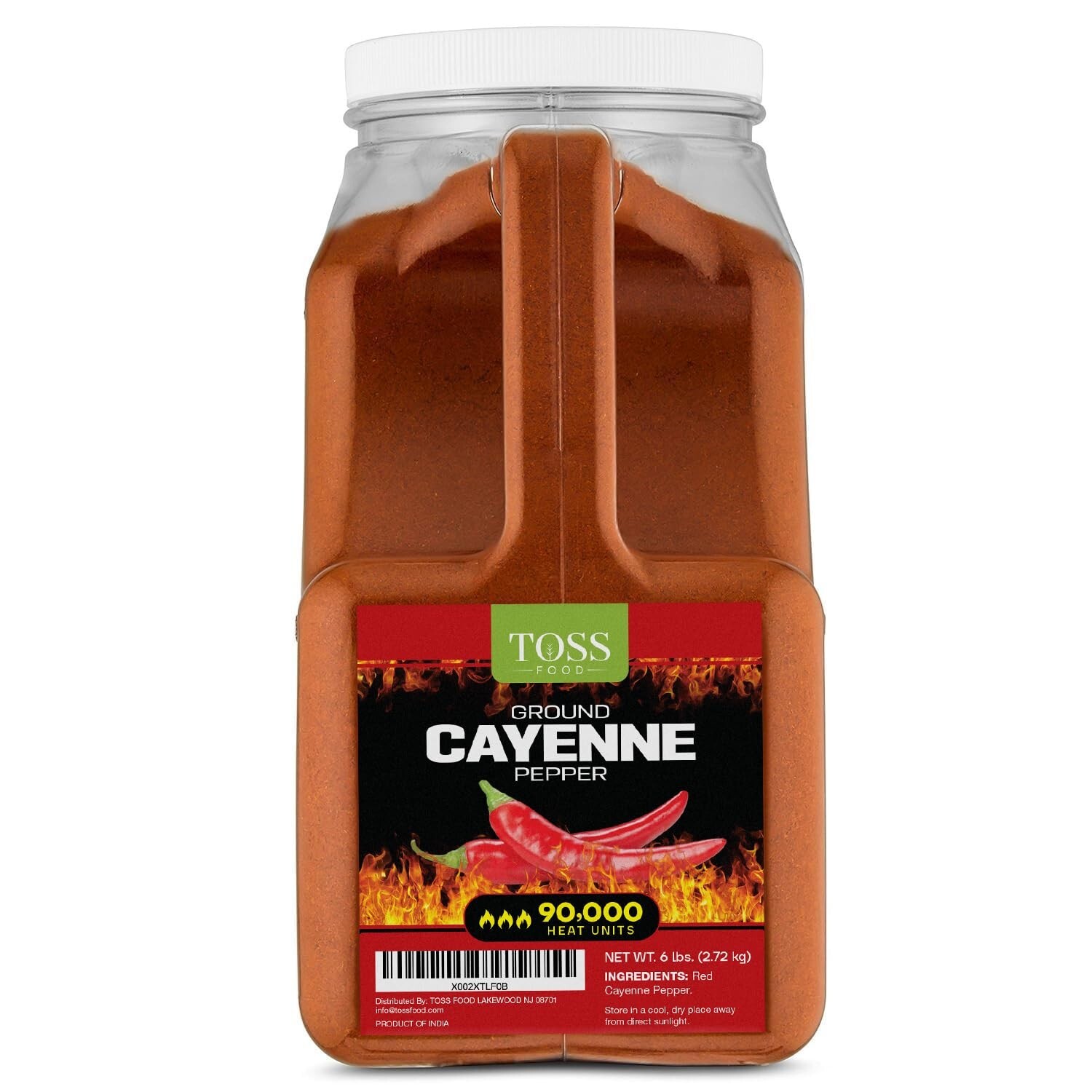Extreme Hot Cayenne Pepper Powder Bulk 90,000 Heat Units 6LB Ground Cayenne Powd