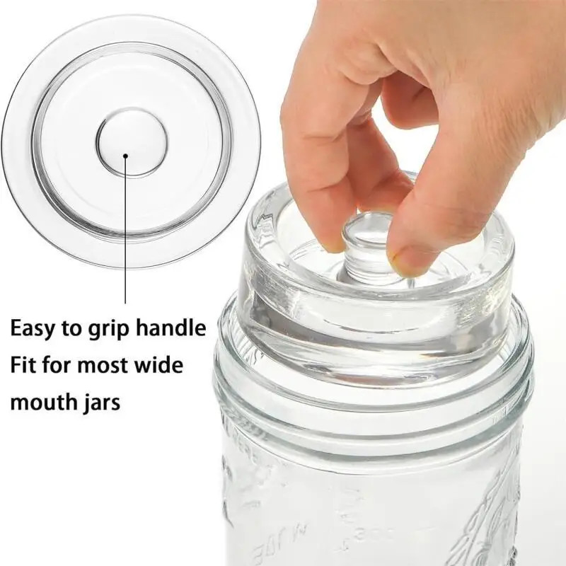 Wide Mouth Fermentation Weight Lid Household Small Glass Fermenting Weight Jars
