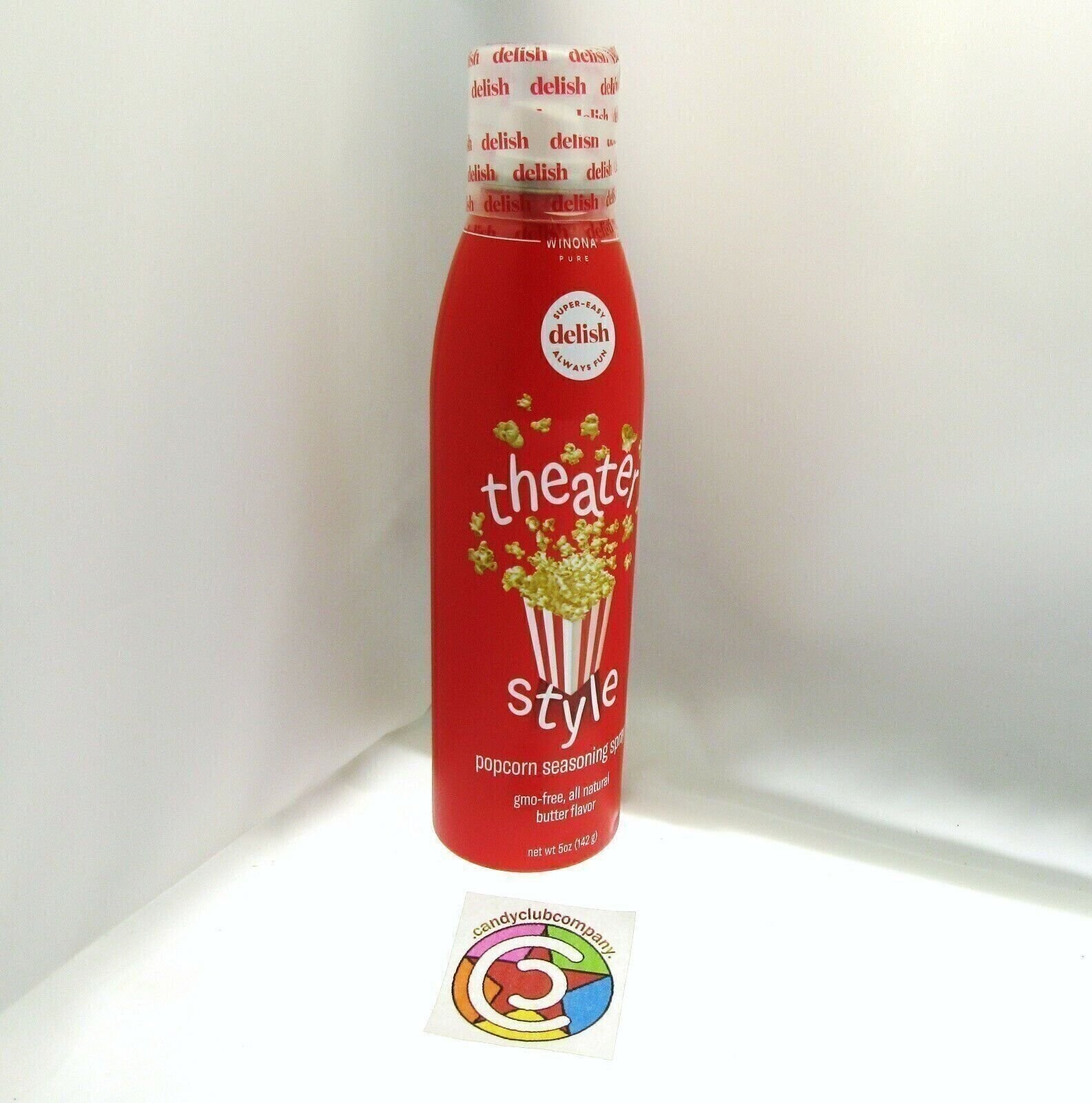 Delish Popcorn Seasoning Spray, Butter Flavor, 2 Calories, 5 Oz. Bottle