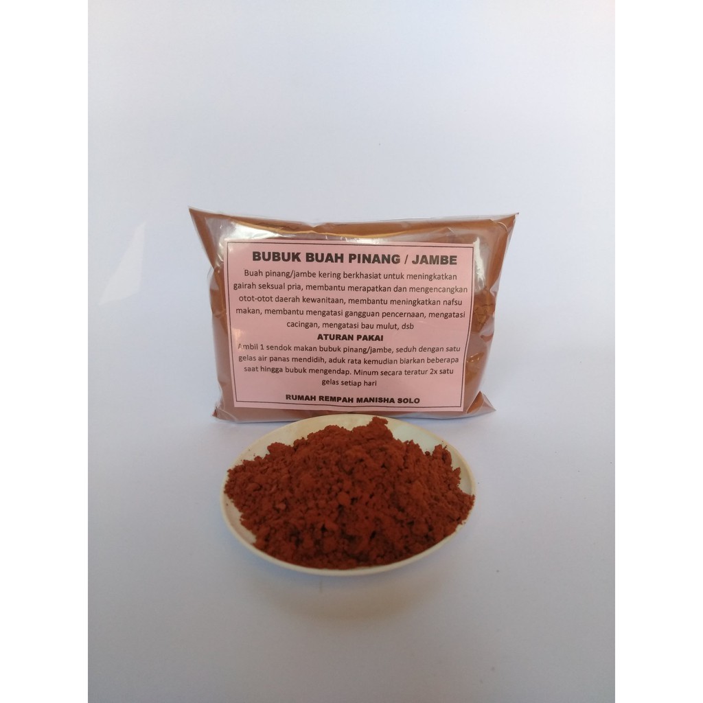 Areca Nut Powder 100g Ground Pinang / Jambe Indonesian Botanical