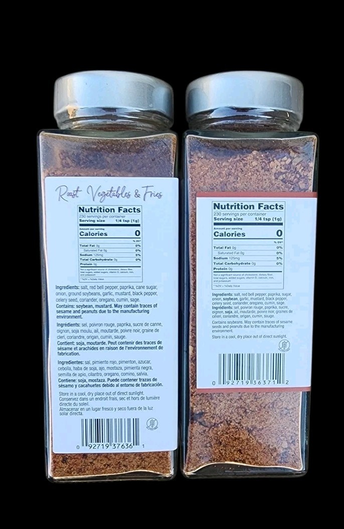 《NEW》1PK The Gourmet Collection Spice Blends Roast Vegetables&Fries, 8.11oz