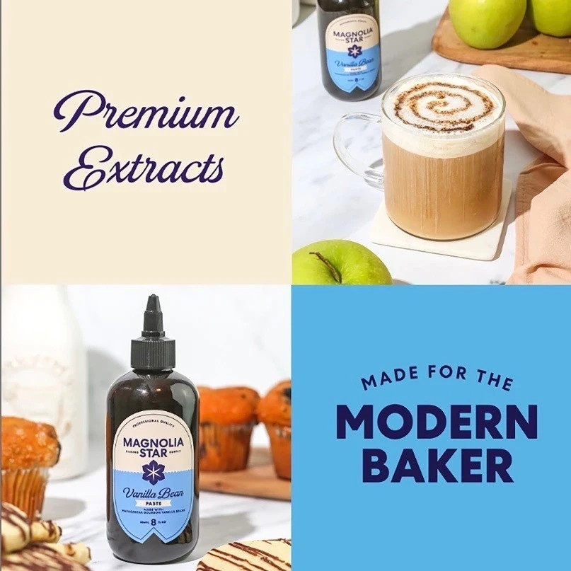 Magnolia-Star Vanilla Bean Paste Squeeze Bottle 8 fl oz Gourmet Baking