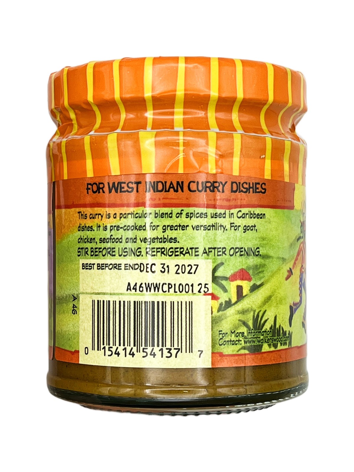 Walkerswood Spicy West Indian Curry Paste 6.7 oz Pack of 3