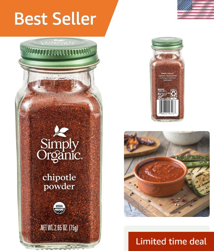 Chipotle Powder, 2.65 Oz – Rich Aroma & Warm Smoky Taste for Cooking