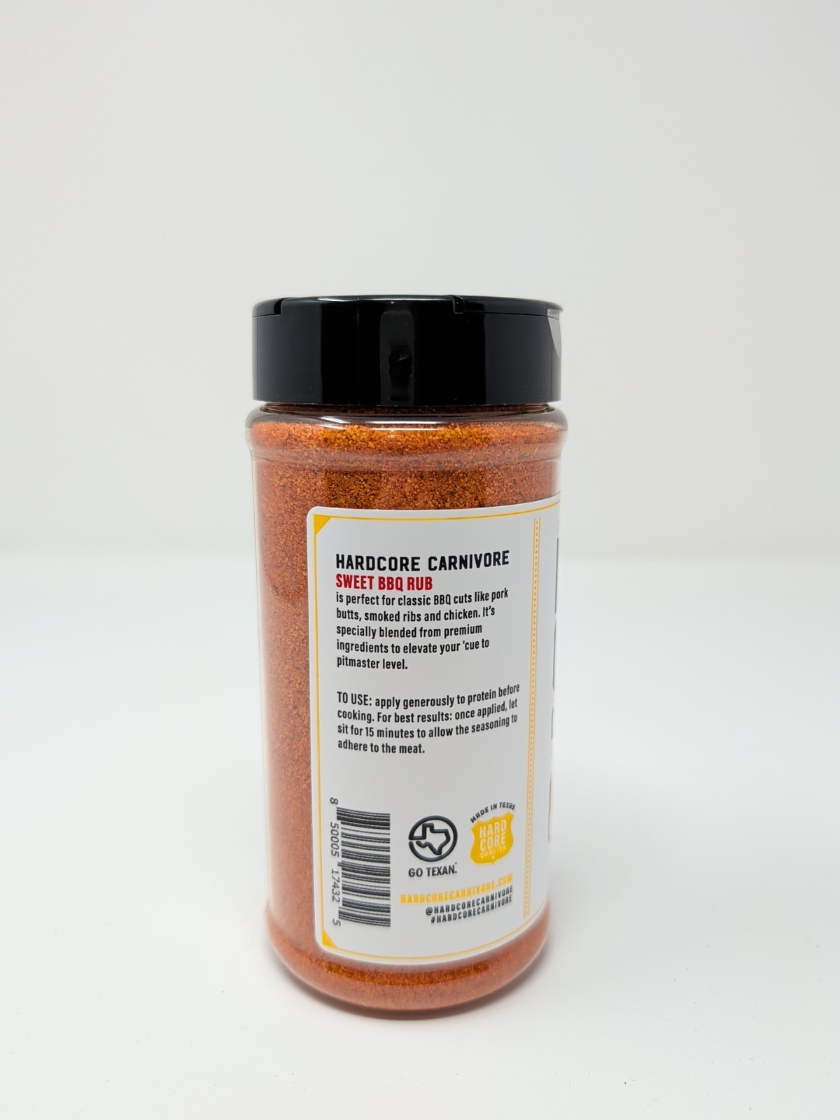 Hardcore Carnivore Sweet BBQ Rub 12.25 Ounce Plastic Shaker