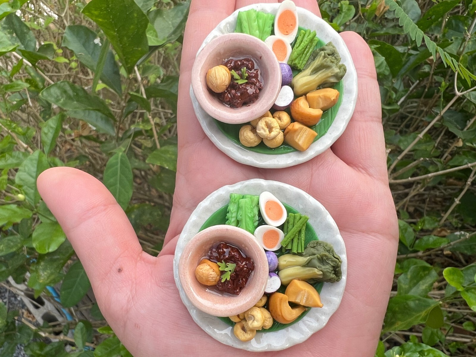 Northern Thai Local Food, Chili Paste with Side Dishes, Magnetic