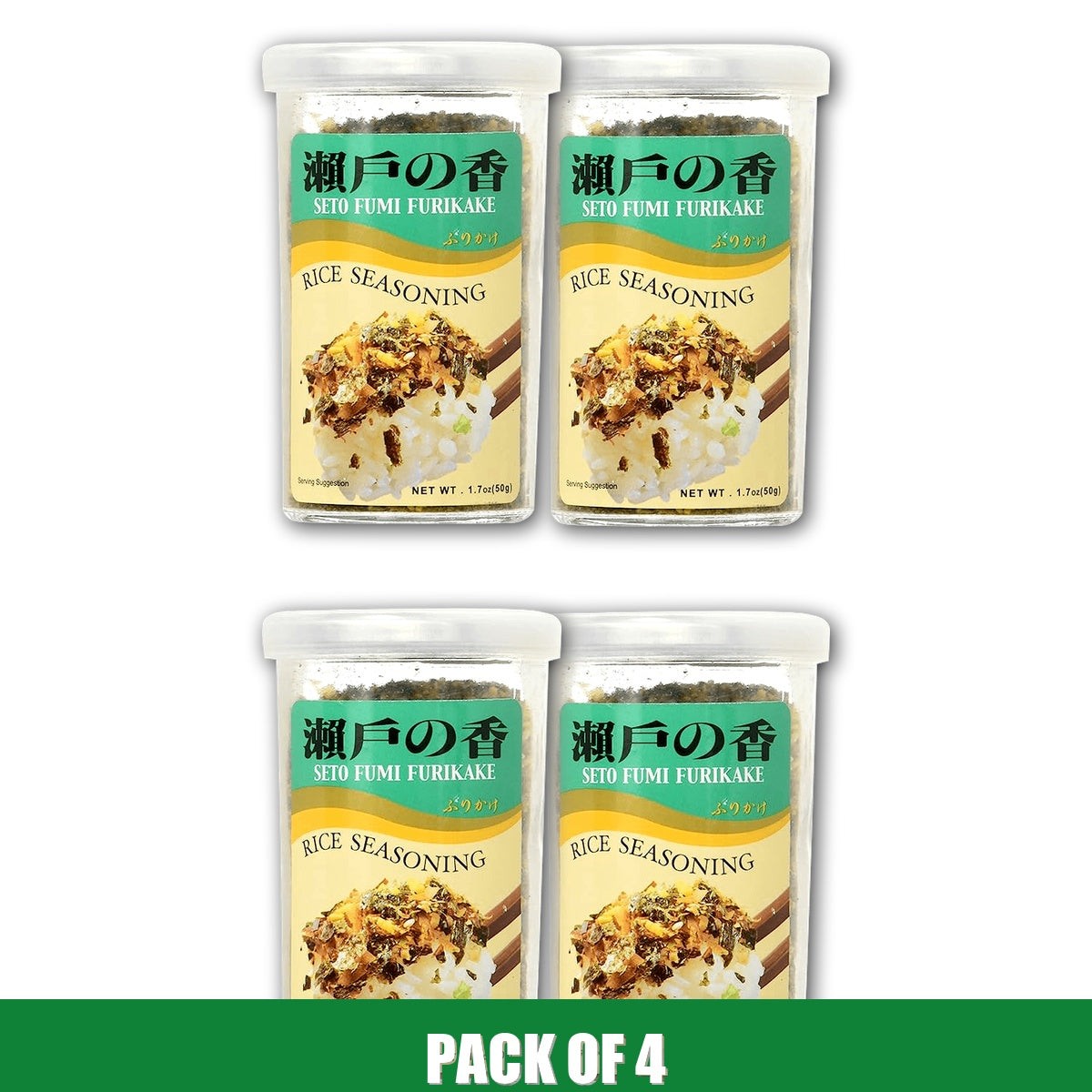 Pack of 4 – Ajishima Seto Fumi Furikake 1.7oz(48g)