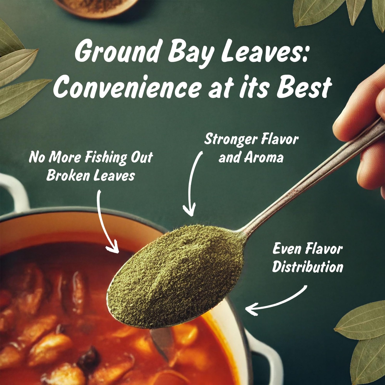USDA Organic Ground Bay Leaves, Lab Tested for Heavy Metals, Resealable 4 oz …