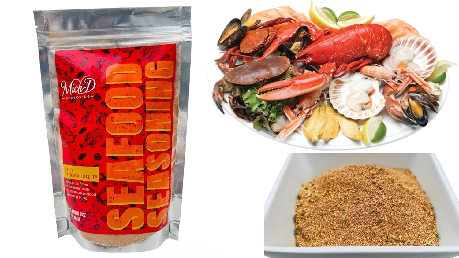 Michdstore Seafood Boil Seasoning Premium Quality One bag 8 oz