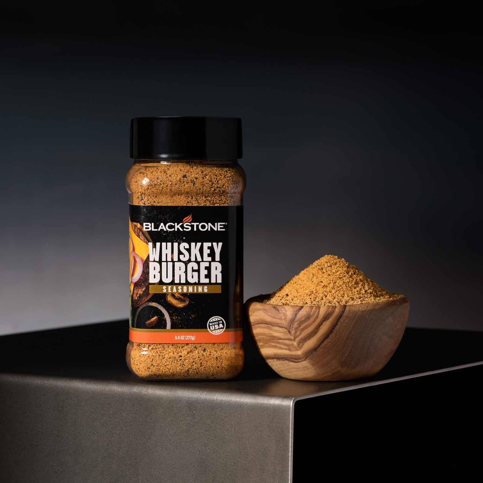 Whiskey Burger Seasoning Blend Gluten-Free 9.6 oz Jar