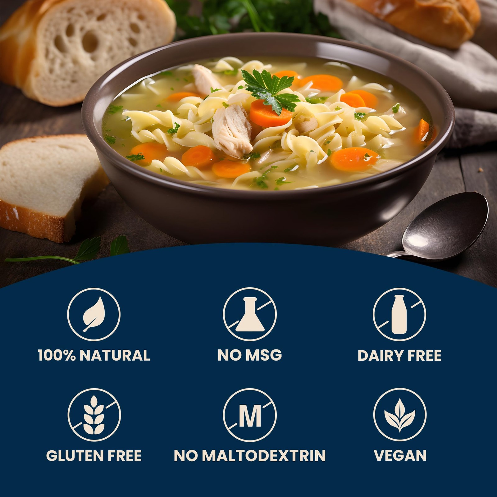 Chicken Style Bouillon Cubes | 10 Cubes | Plant Based Broth & Soup Base | Glu…