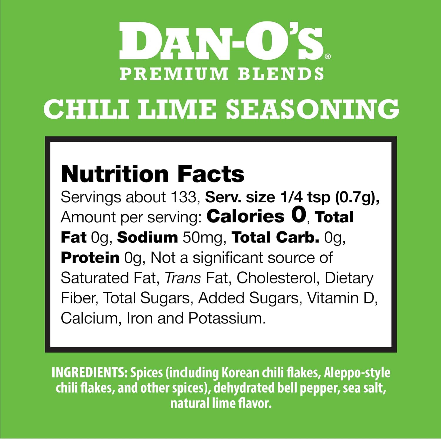 Dan-O’S Small Chili Lime Seasoning- 2 Pack (3.3 Oz Pack of 2)