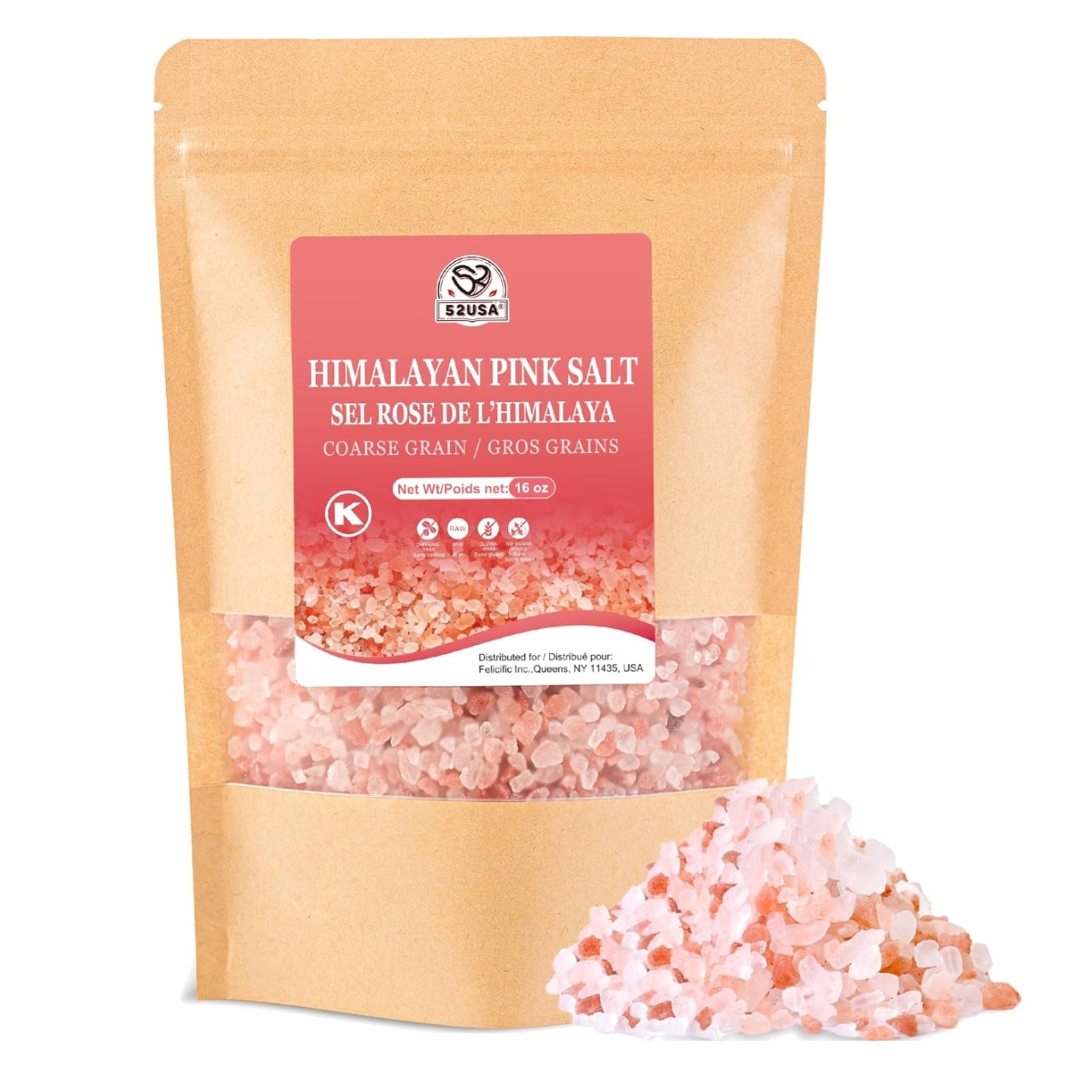 Himalayan Pink Salt Coarse, Coarse Grain 1 lb, Pink Himalayans Sea Salt, Sea …