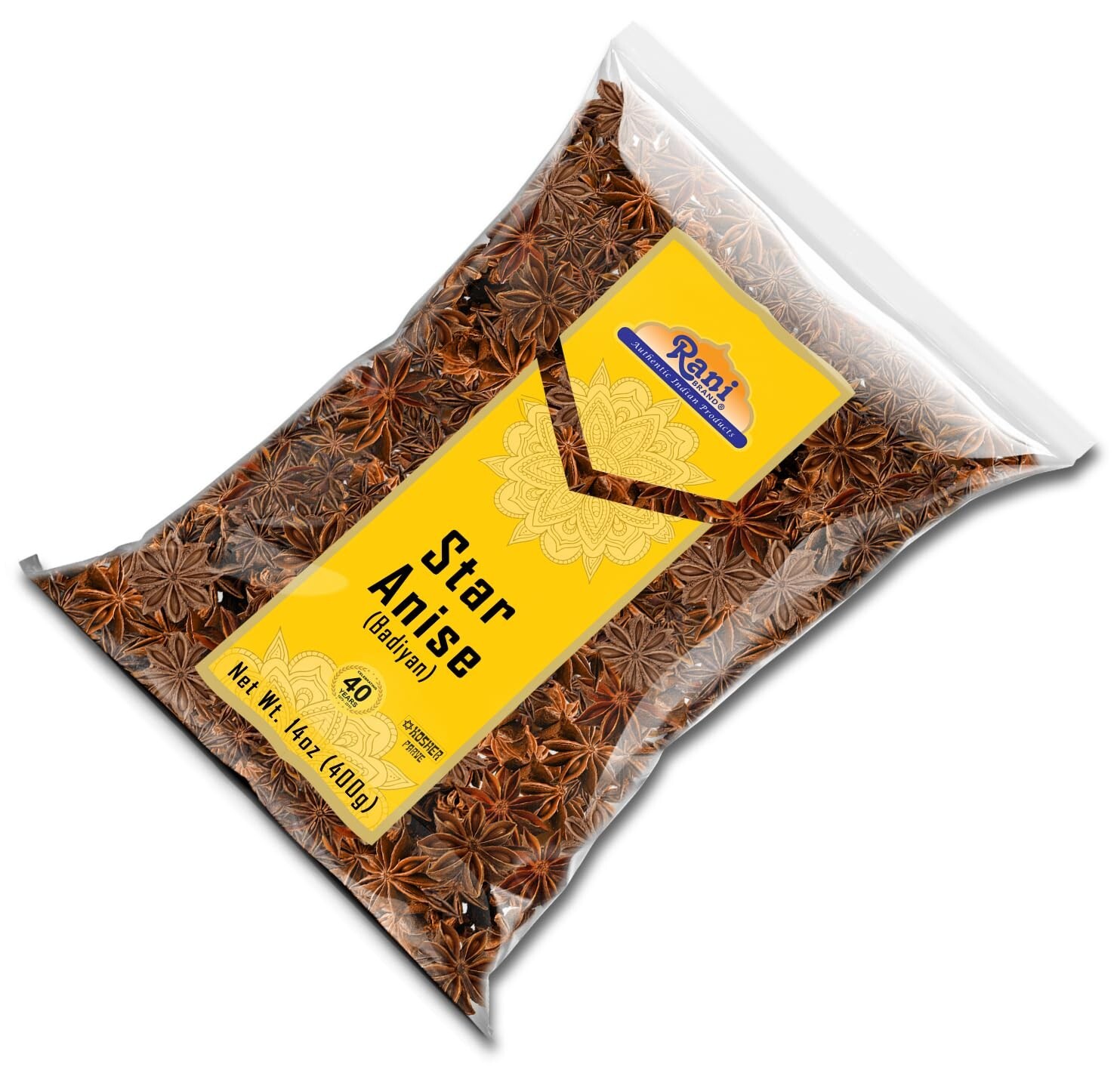 Rani Star Anise Seeds, Whole Pods (Badian Khatai) Spice 14oz (400g)