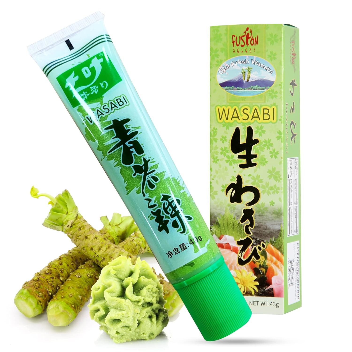 Real Wasabi Paste Tube 43g Natural Japanese Condiment Sushi Spice