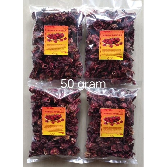 Dried Roselle Petals 50g Hibiscus Tea Ingredient Floral Blend natural organic