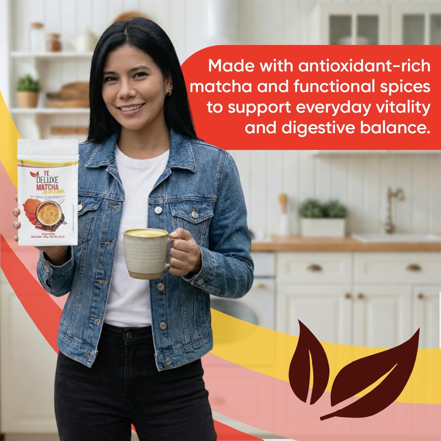 Matcha Golden Milk Powder Turmeric Ginger Almond Green Tea Latte Mix 3.5oz