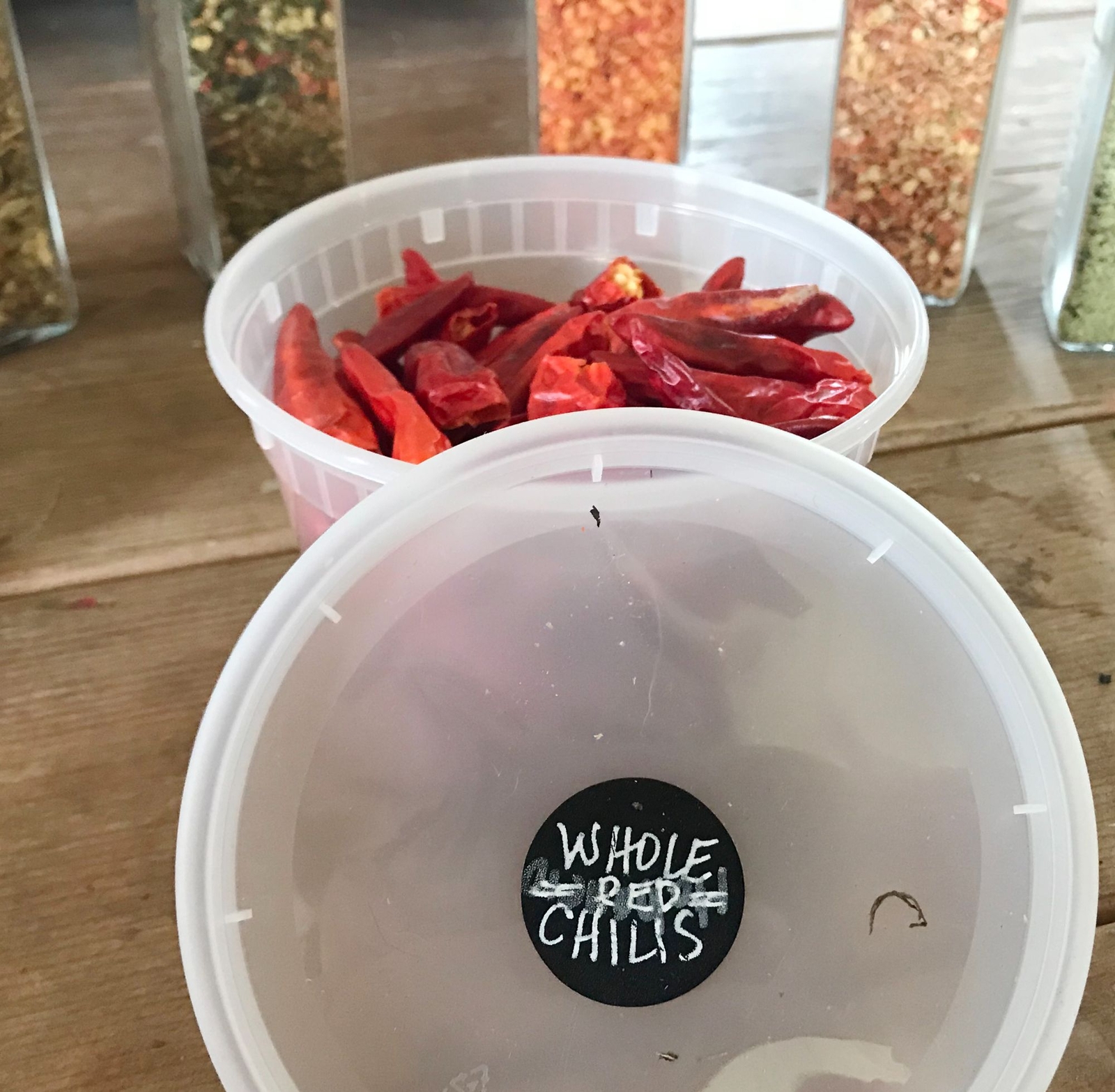 Whole Dehydrated Red Chili Peppers – No other Ingredients – Give it some Kick!