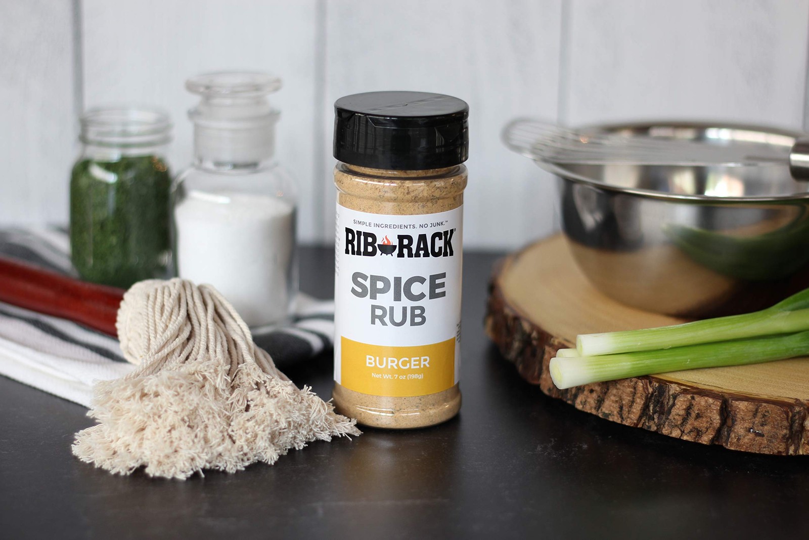 Rib Rack Dry Spice Rub – Burger, 7.0 oz. – Meat Seasoning for BBQ, Grill, Smoker