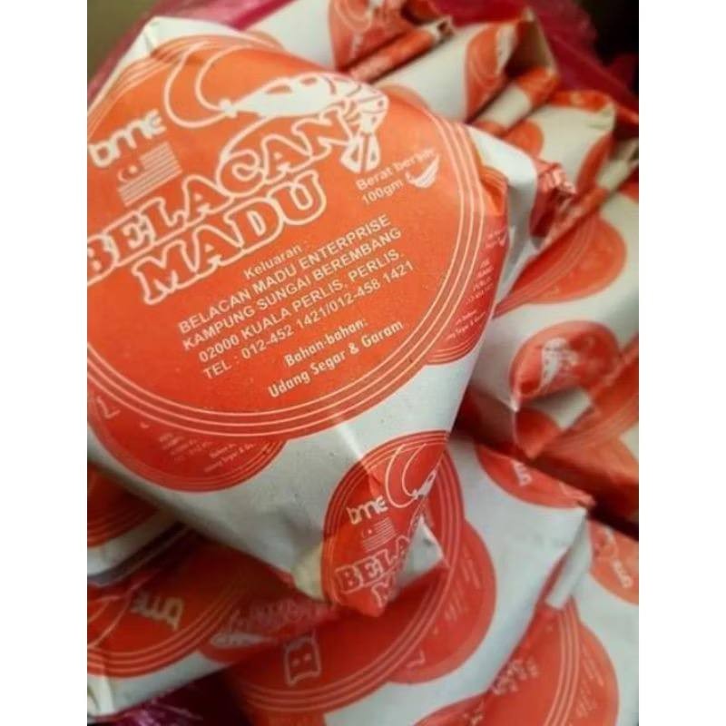 3x Belacan Madu Kuala Perlis Honey Shrimp Paste Original Malaysia 100g Free Ship