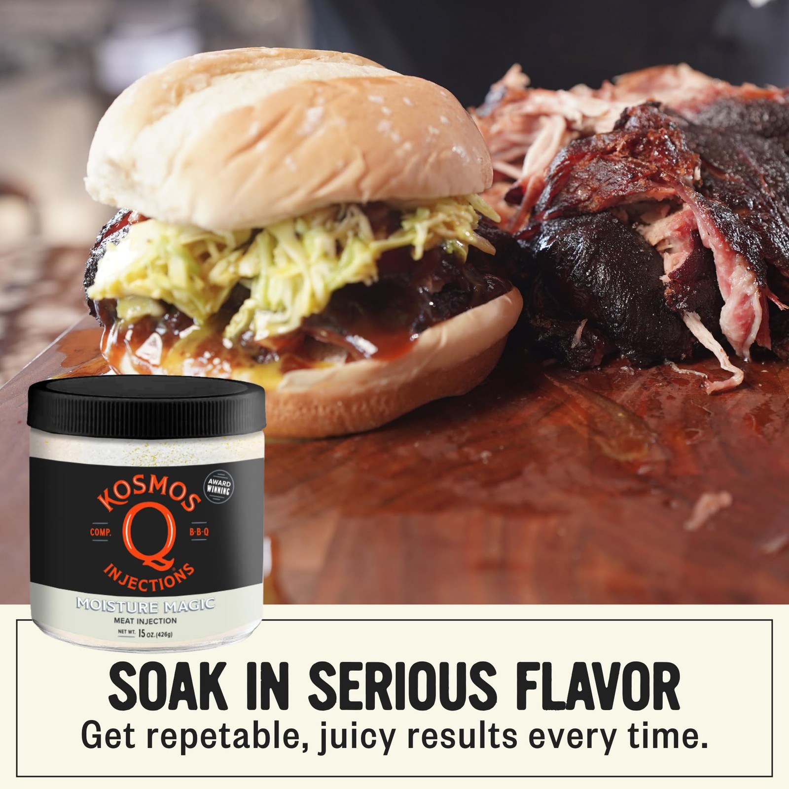 Kosmos Q Moisture Magic BBQ Injection, Competition Meat Marinade for Brisket,…