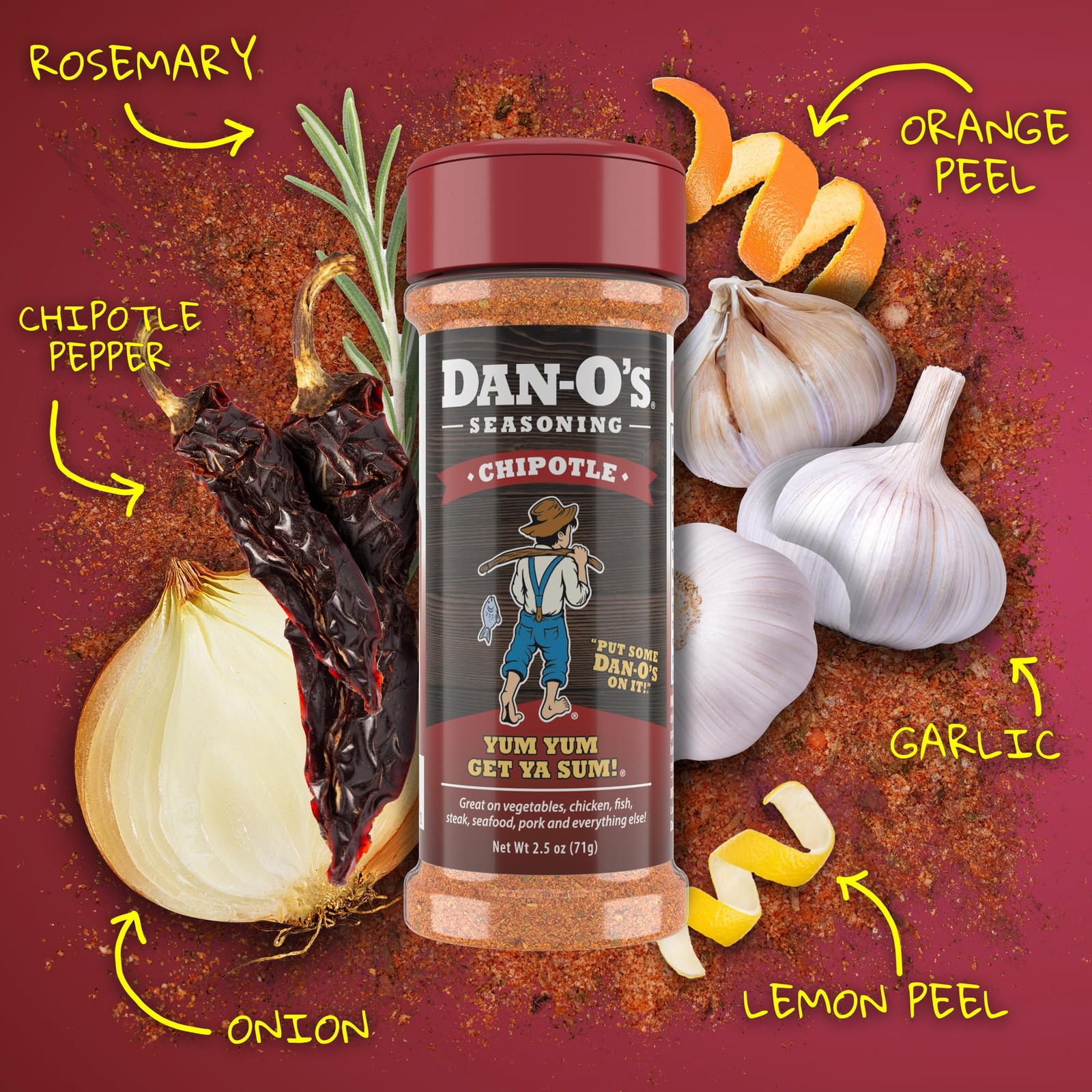 Dan-O’s 8 Bottle Seasoning Set, 8 Pack, Sugar Free, Zero Calorie, Seasoning Kit
