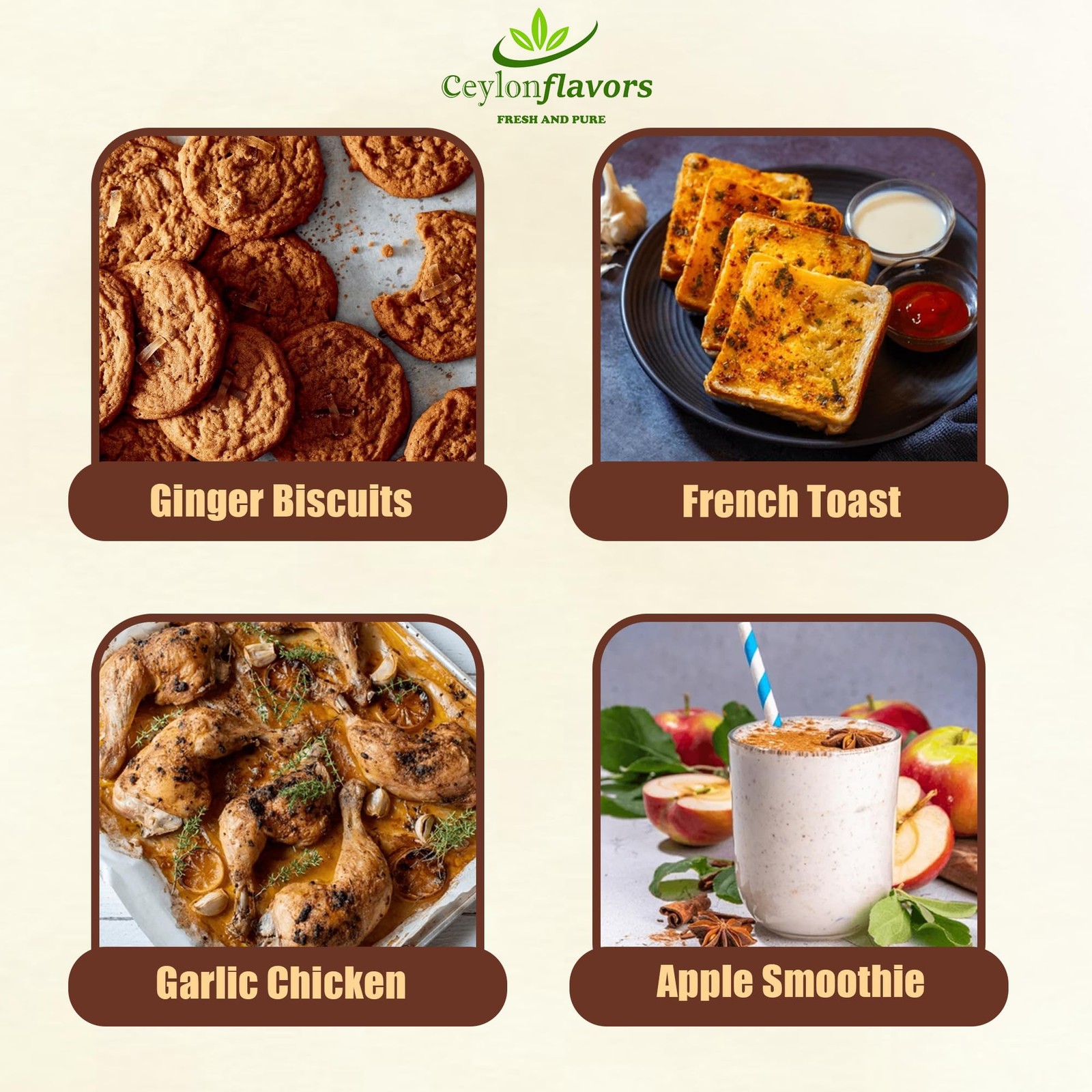Ceylon Flavors Fresh and Pure USDA Certified Organic Premuim grade Real…