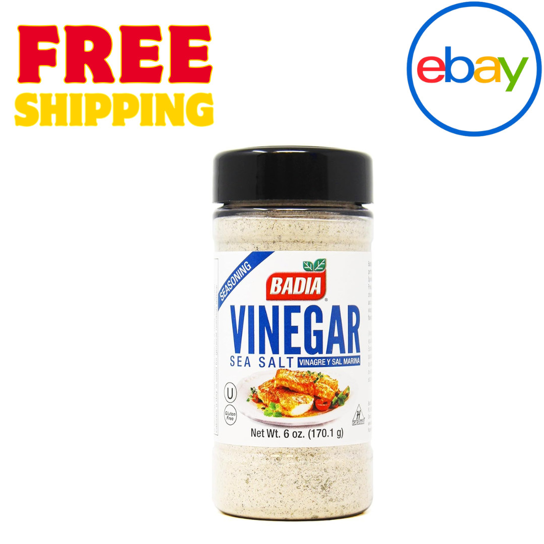 Badia Vinegar & Sea Salt Seasoning 6oz Tangy Savory Flavor Blend Spice