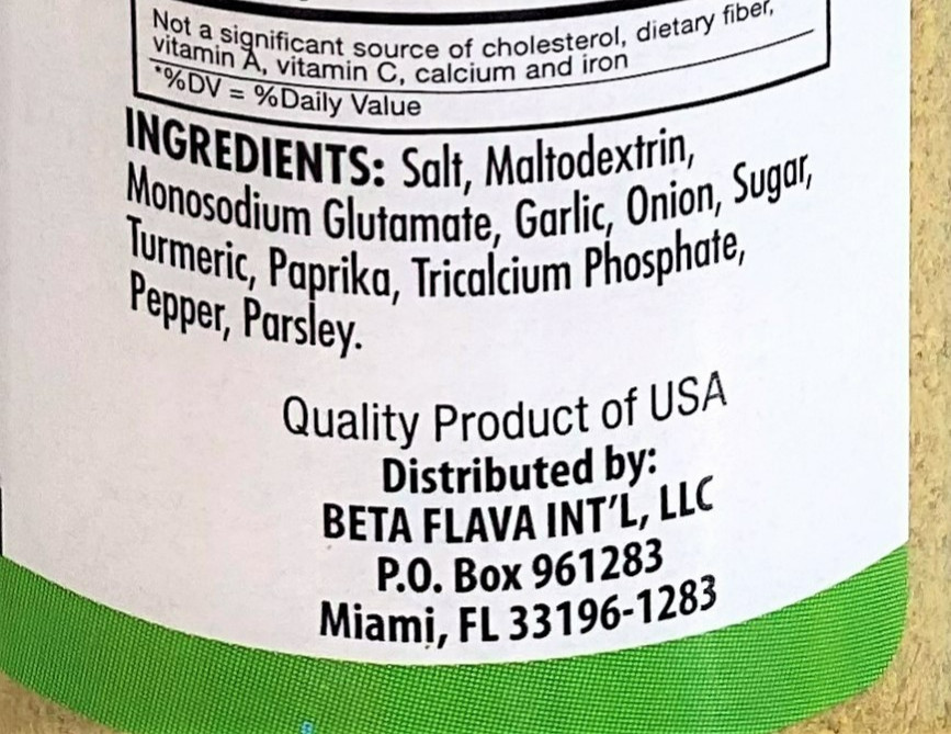 Beta Flava Chicken Seasoning 6.5lb. (2.95Kg) – Curated & Packaged by ODatzGood