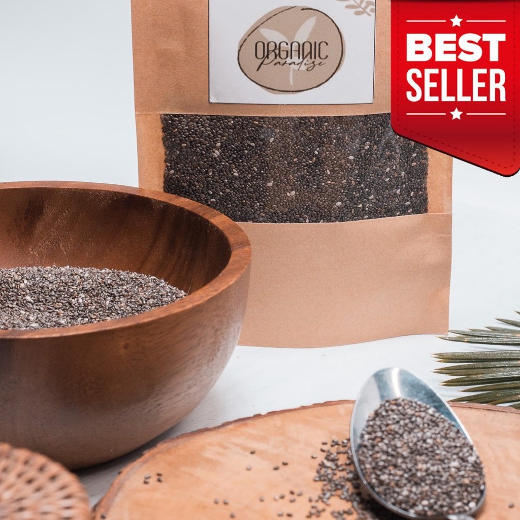 Black Chia Seeds 250g Whole Seed Ingredient For Baking And Toppings