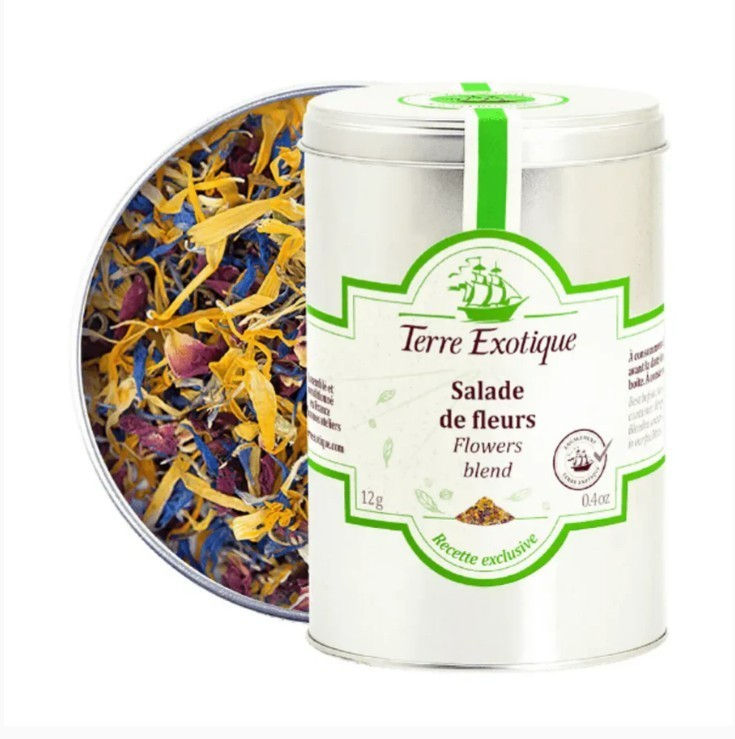 Terre Exotique, Salade de Fleurs (French Edible Flowers), 0.2 oz