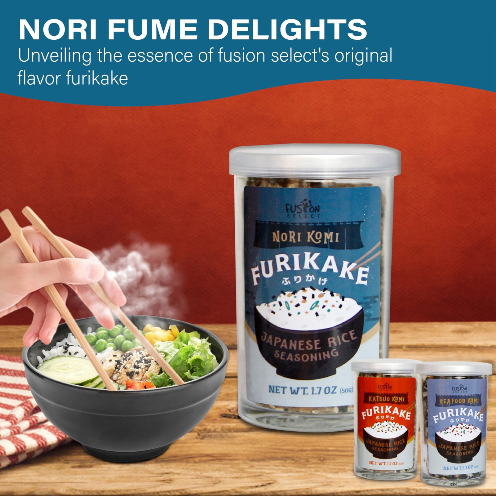 Fusion Select Furikake Rice Seasoning – Katsuo Komi Pack of 1