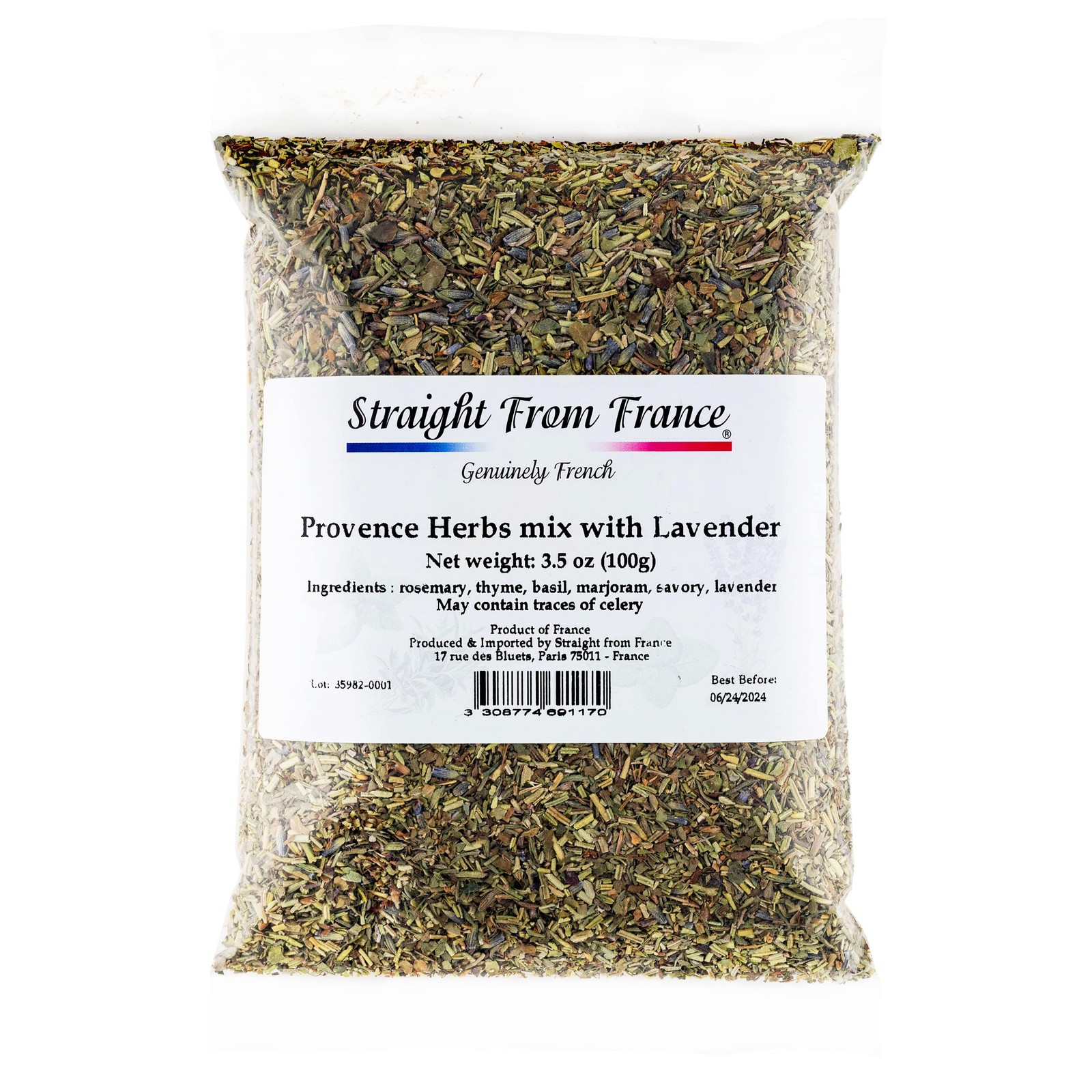 Provence Herbs Mix Seasoning with Lavender 3.5oz French