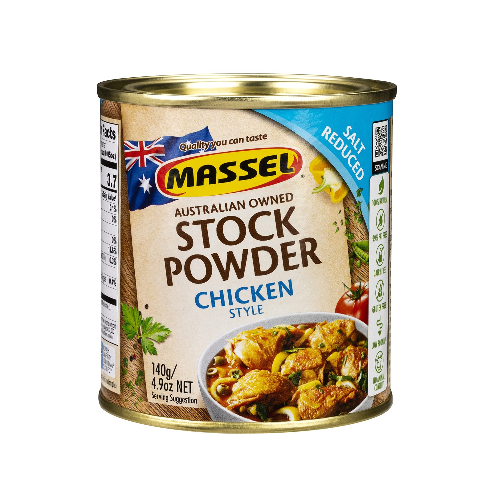 Salt Reduced Chicken Style Bouillon Powder | 4.9 oz | Low Sodium Plant Based …