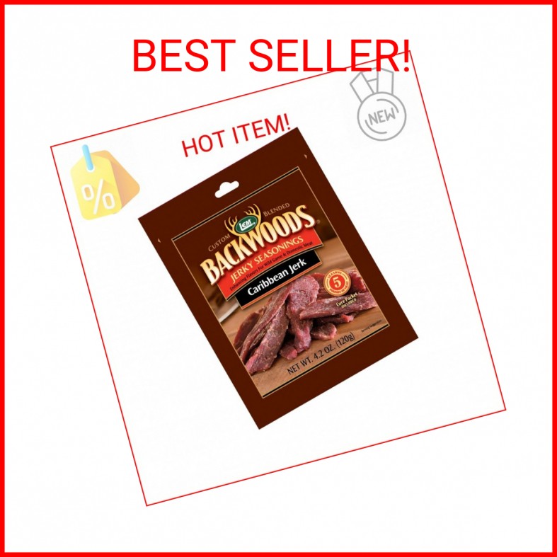 LEM Products Backwoods Caribbean Jerk Jerky Seasoning, Ideal for Wild Game and D
