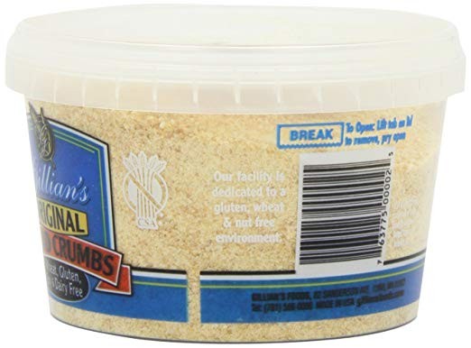 Gillian Bread Crumbs Wheat Free Gluten Free Dairy Free, 12 Ounce