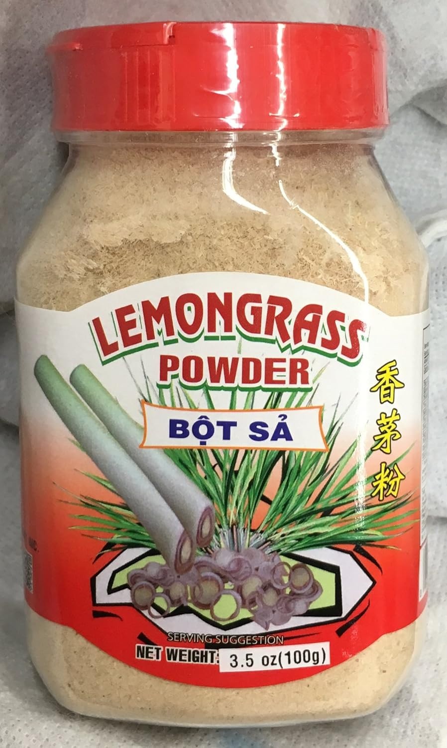 All Natural Dried Lemon Grass Powder – NO MSG Lemongrass Herb Spice 100g Fortuna