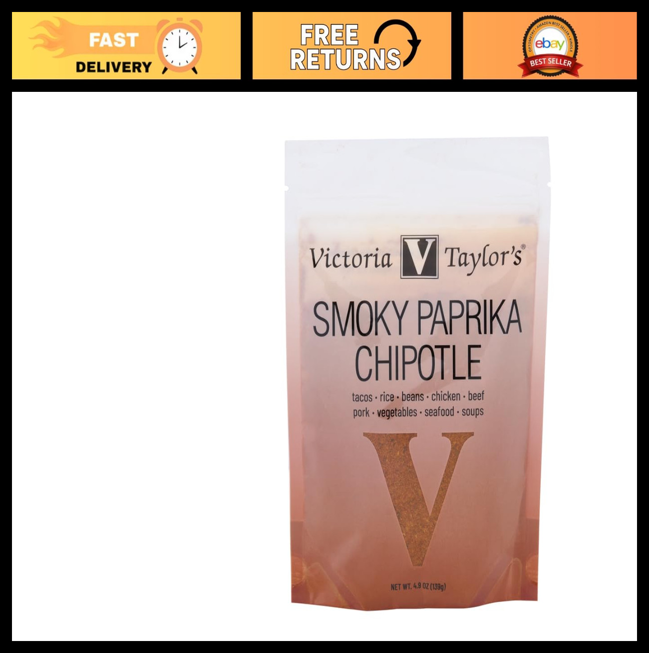 Bold Smoky Paprika Chipotle Seasoning – Southwestern Spice for Tacos, Meat & Sea