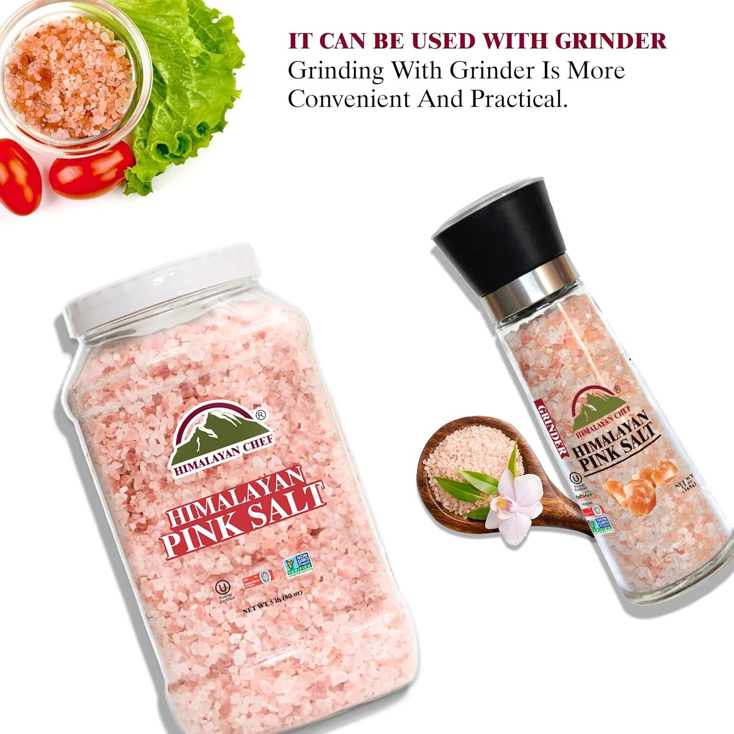 Himalayan Pink Coarse Salt – 5 lbs, 2-Pack | Mineral Dense for Cooking & Bath