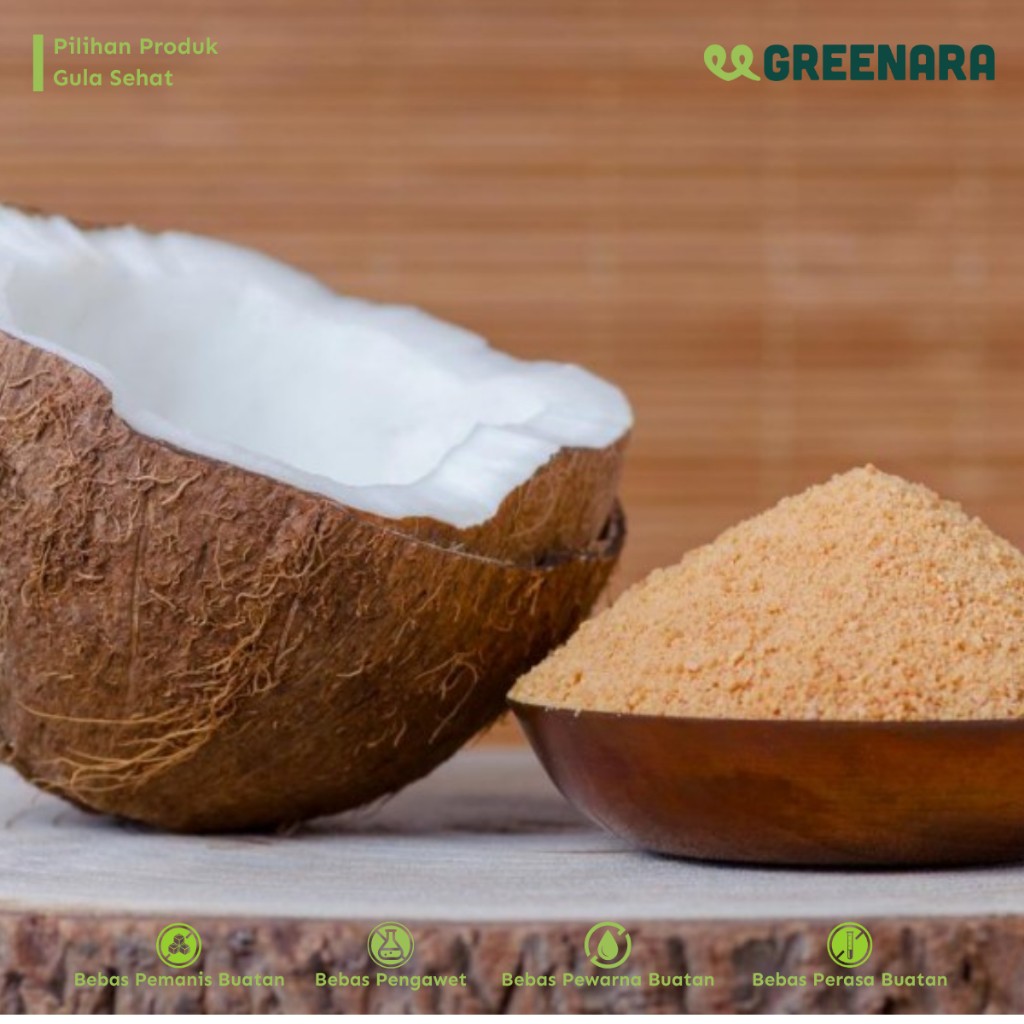 White Coconut Sugar 1kg, Natural Sweetener, Fine Granules, Vegan